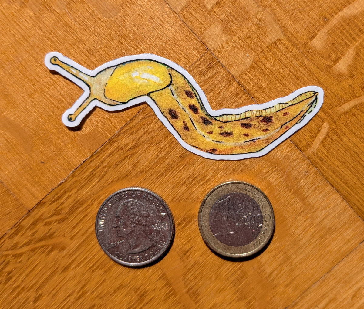 Banana slug sticker | whimsical forest animal